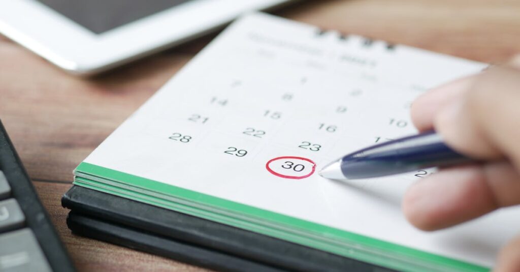 月曜から日曜までのやる気を維持するために設計された1週間のルーティンプランのイメージ