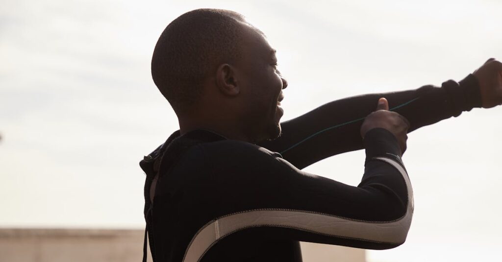 副業を安全に始めるための5ステップを表現した図解風イラスト。自己分析からプラットフォーム選びまでが描かれている。