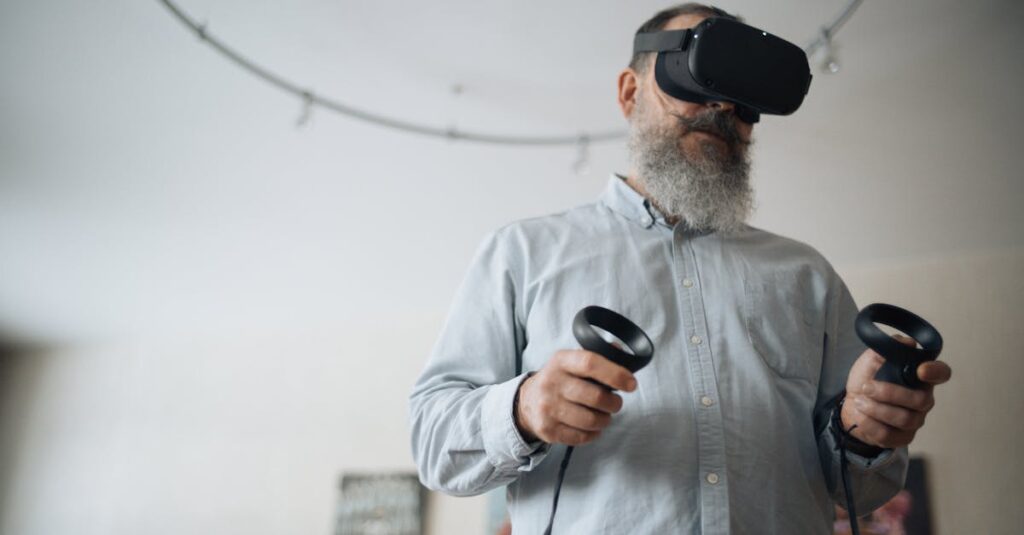 40代男性が前向きな考え方で心を元気にしている様子のイメージ画像